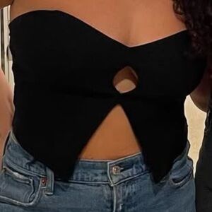 Black princess polly tube top